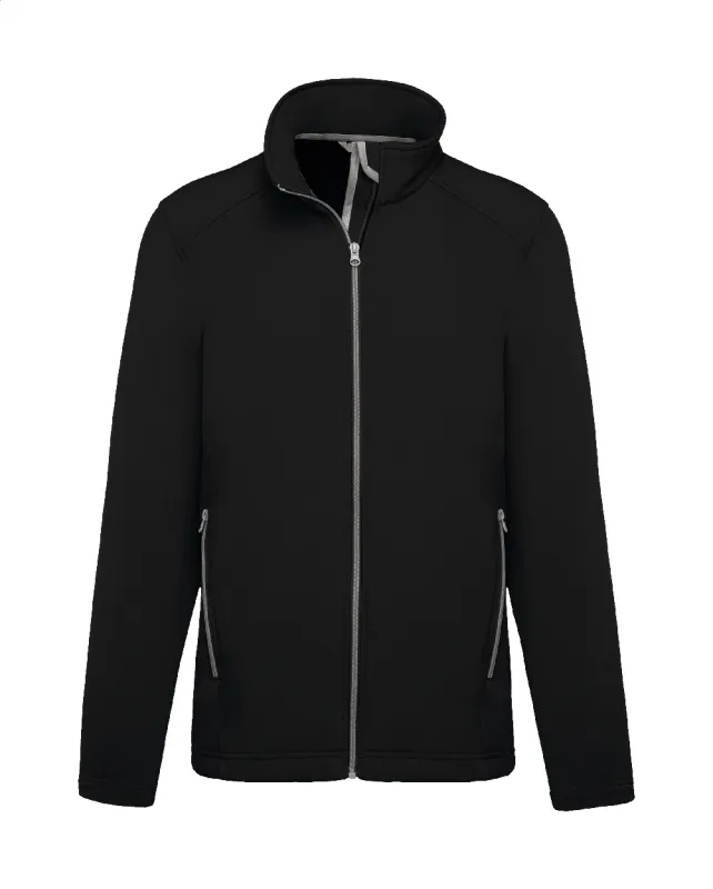 2 rétegű softshell kabát, fekete