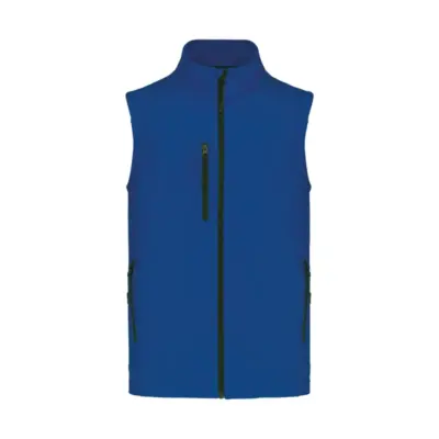 3 rétegű softshell testmelegítő mellény, kék
