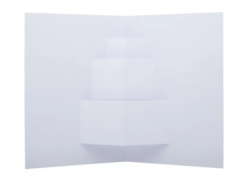 3D karácsonyi képeslap, ajándékdoboz – Dimensions, fehér