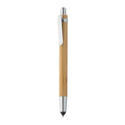 Bambusz érintőképernyős golyóstoll, natúr
