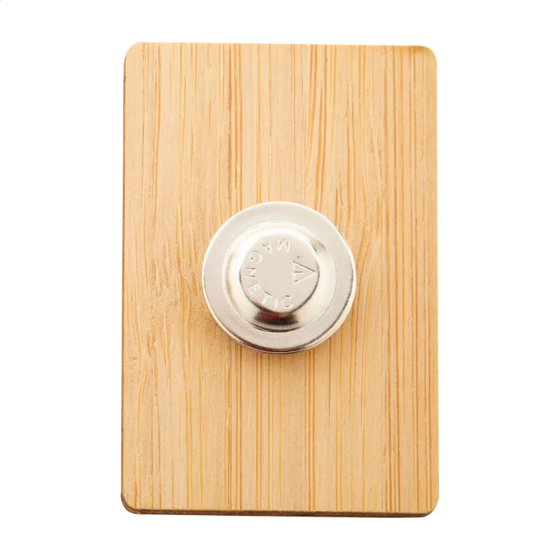 Bambusz kitűző – BooBadge, natúr