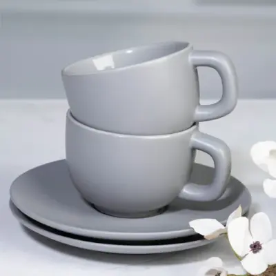 Cappuccino csésze szett – Caturra Plus, szürke