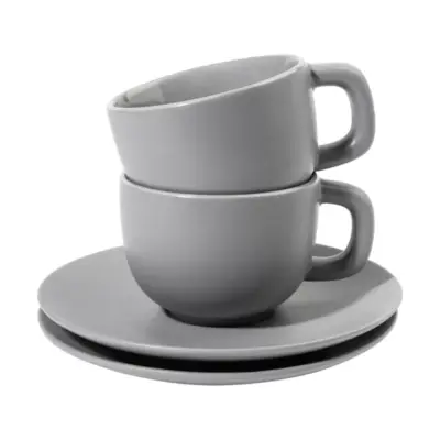 Cappuccino csésze szett, szürke