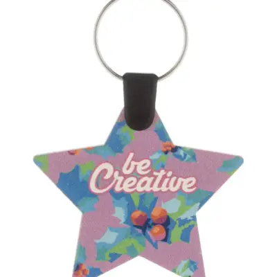 Egyedi karácsonyi kulcstartó, csillag – Fjerny Creative, natúr