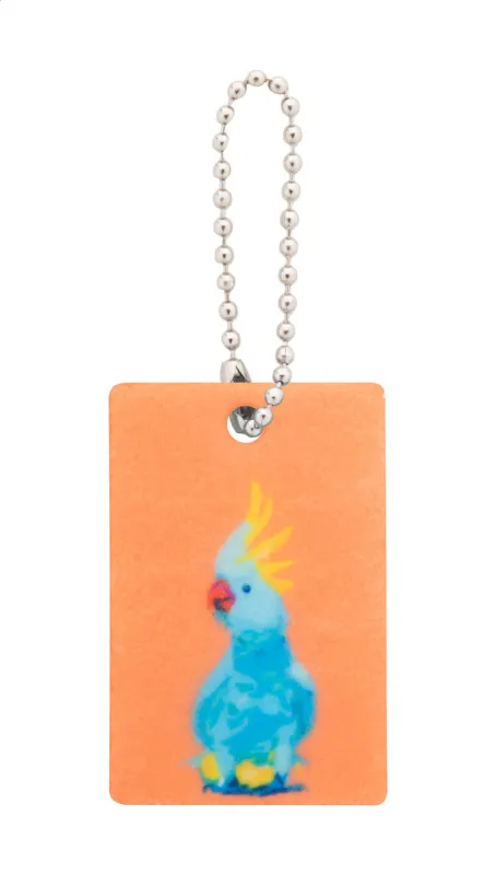 Egyedi kulcstartó, téglalap – Felty, fehér