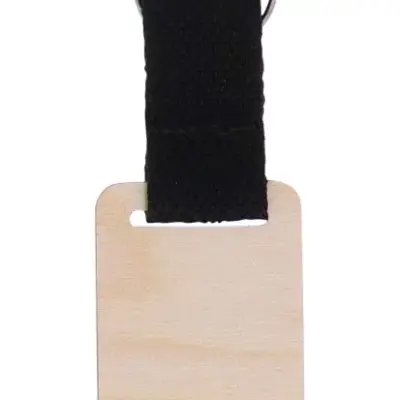 Egyedi kulcstartó, téglalap – Woody Strap, natúr