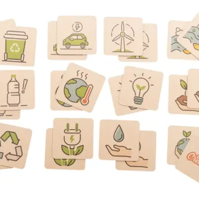 Egyedi memóriajáték, újrahasznosítás – Minimor Eco, natúr