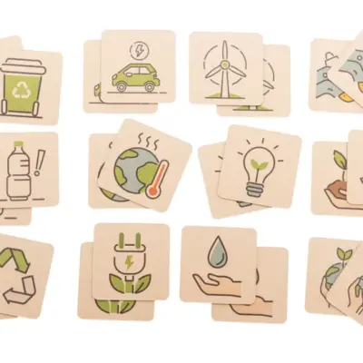 Egyedi memóriajáték, újrahasznosítás – Minimor Eco, natúr
