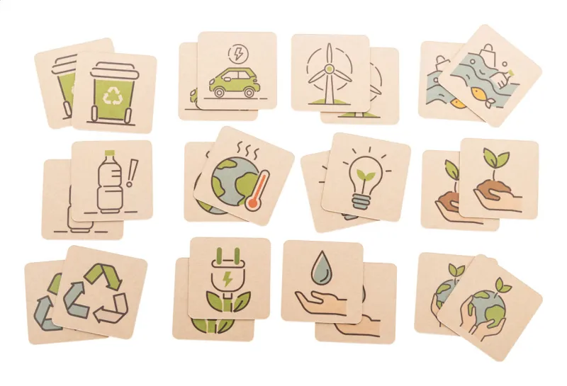 Egyedi memóriajáték, újrahasznosítás – Minimor Eco, natúr