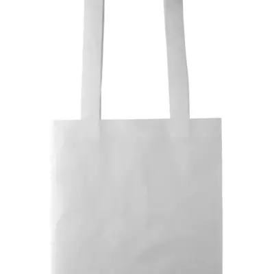 Egyedi non-woven bevásárlótáska, fehér