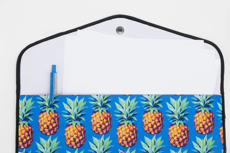 Egyedi RPET dokumentum- és laptop táska, fekete
