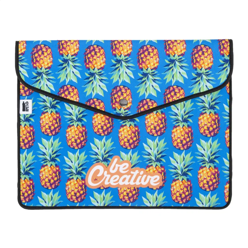 Egyedi RPET dokumentum- és laptop táska, fekete
