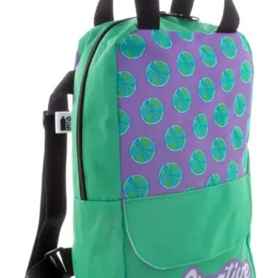 Egyedi RPET hátizsák – SuboBag Back Mini, fekete / fehér