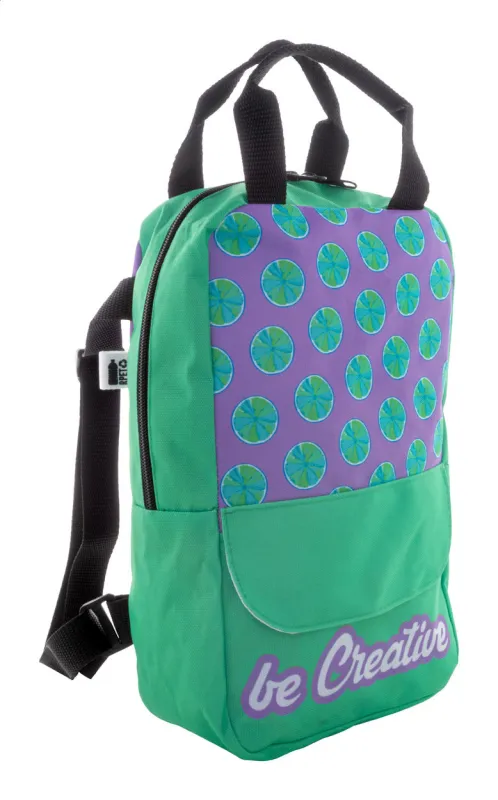 Egyedi RPET hátizsák – SuboBag Back Mini, fekete / fehér