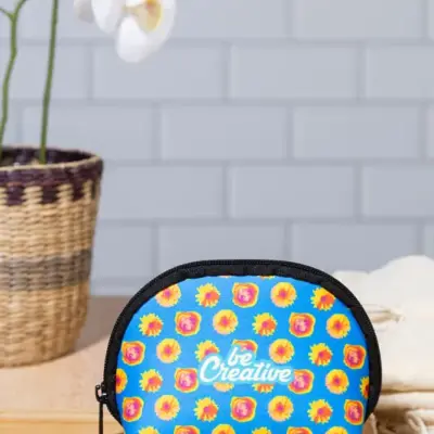 Egyedi RPET kozmetikai táska – CreaBeauty Soft S, fekete