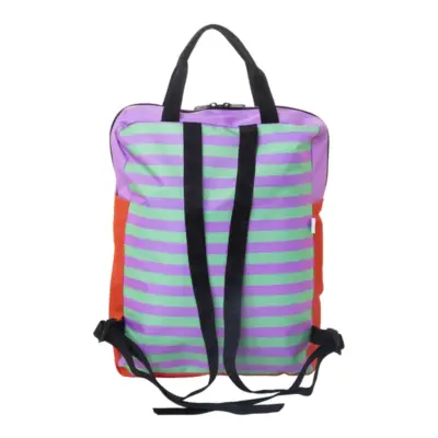 Egyedi RPET laptop hátizsák – SuboBag Slimback, fekete / fehér