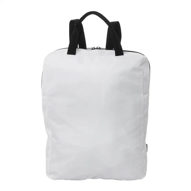Egyedi RPET laptop hátizsák – SuboBag Slimback, fekete / fehér