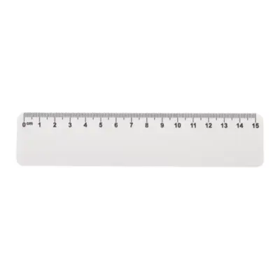 Egyedi vonalzó, 15 cm, fehér