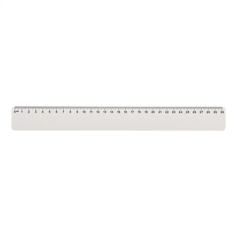 Egyedi vonalzó, 30 cm, fehér