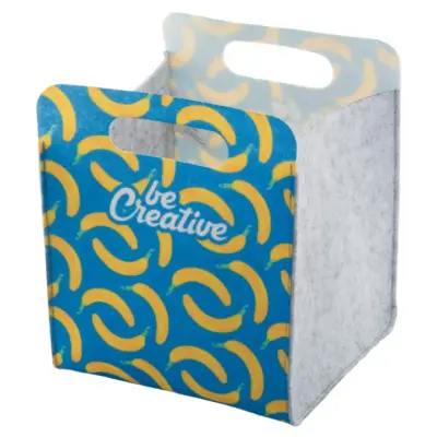 Egyediesíthető asztali rendszerező, fehér / szürke