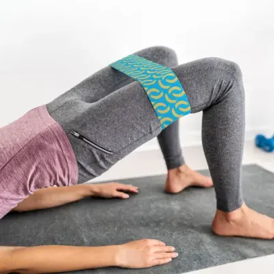 Egyediesíthető fitness szalag, fehér