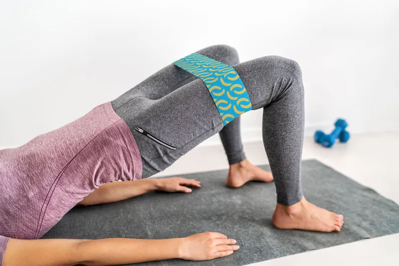 Egyediesíthető fitness szalag, fehér