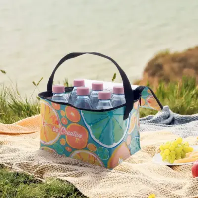 Egyediesíthető italtartó – CreaCool 6, fekete / fehér