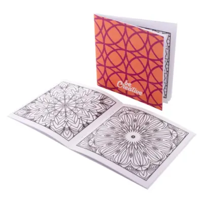 Egyediesíthető kifestő füzet, mandala – ColoBook, fehér
