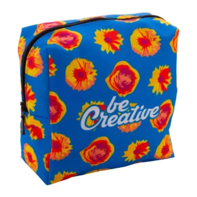 Egyediesíthető kozmetikai táska – CreaBeauty Square M, fekete / fehér