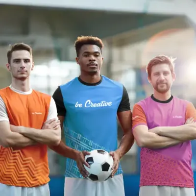 Egyediesíthető sport póló – CreaSport, fekete / fehér