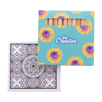 Egyediesíthető színező szett, mandala – Coloxil 12, fehér