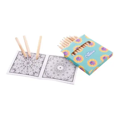 Egyediesíthető színező szett, mandala – Coloxil 12, fehér