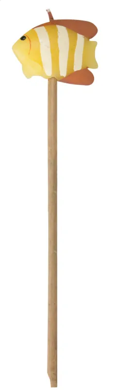 Gyertya bambuszrúdon, sárga