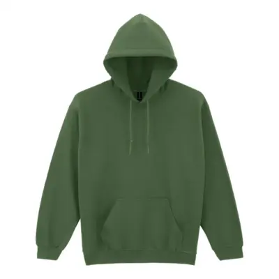 Kapucnis pulóver – GI18500, khakizöld