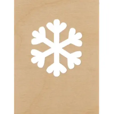 Karácsonyi mobiltartó, hópehely – Kannykka Creative, natúr