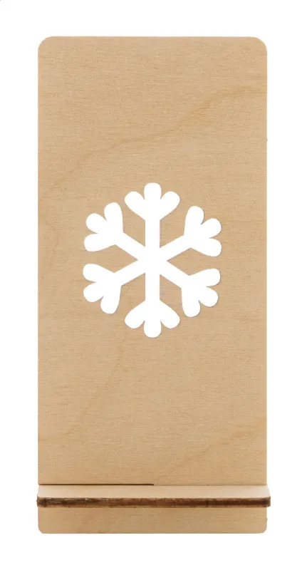 Karácsonyi mobiltartó, hópehely – Kannykka Creative, natúr