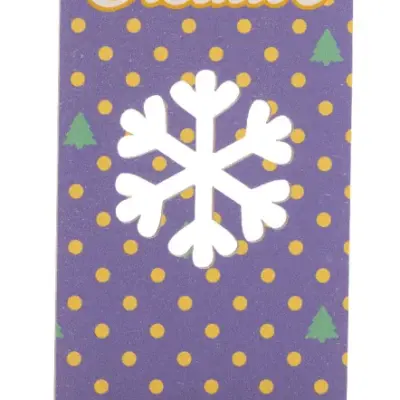 Karácsonyi mobiltartó, hópehely – Kannykka Creative, natúr