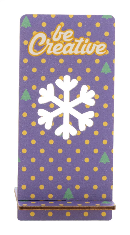 Karácsonyi mobiltartó, hópehely – Kannykka Creative, natúr