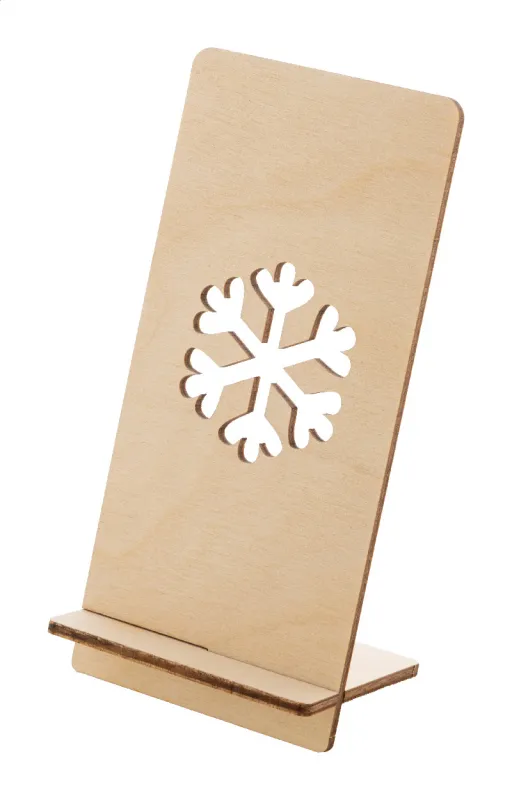 Karácsonyi mobiltartó, hópehely – Kannykka Creative, natúr