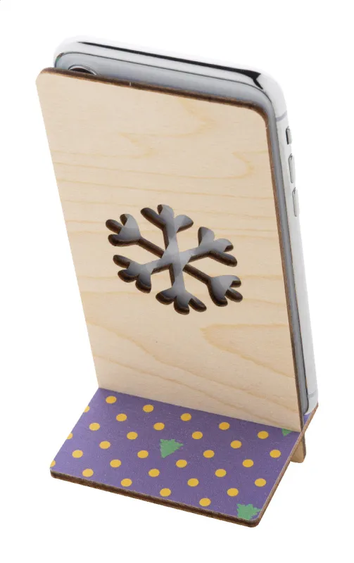 Karácsonyi mobiltartó, hópehely – Kannykka Creative, natúr