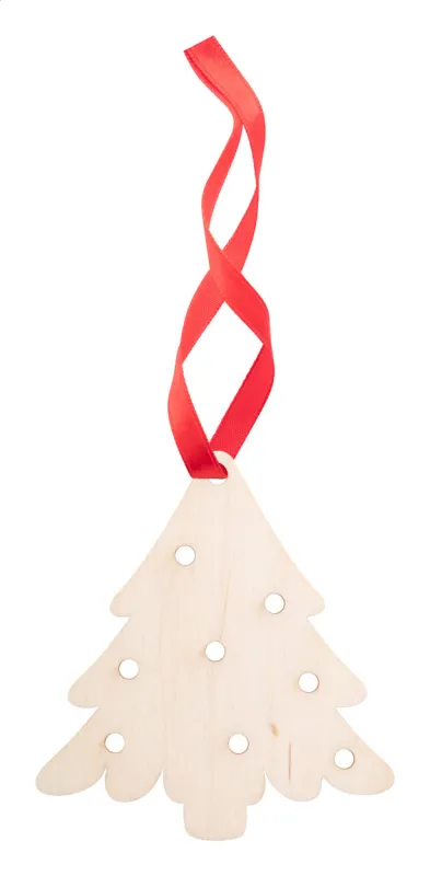 Karácsonyi üdvözlőlap, karácsonyfa – TreeCard, natúr