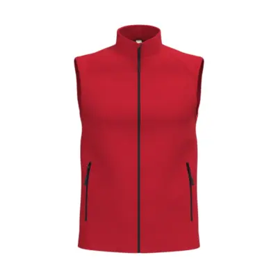 Kétrétegű softshell mellény, piros