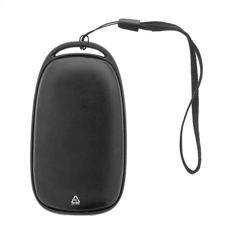 Kézmelegítő power bank, fekete
