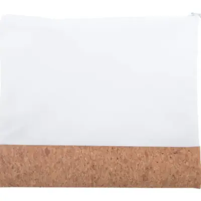Kozmetikai táska, fehér / natúr