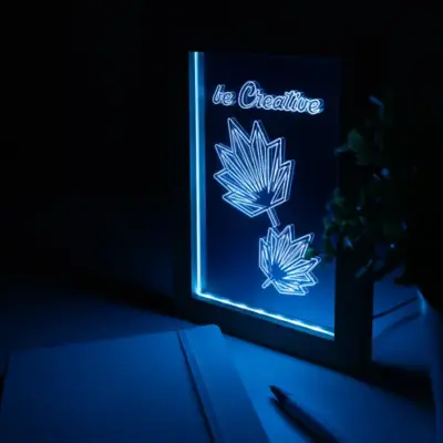 LED-es trófea, natúr / átlátszó