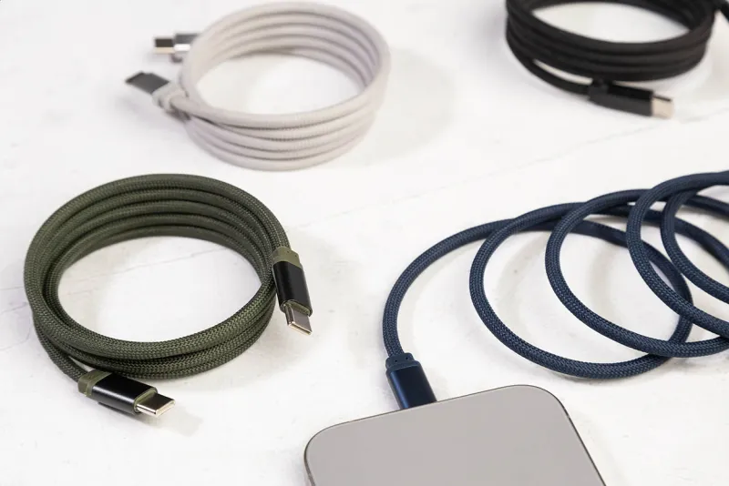Mágneses 60 W-os USB-C kábel – Magsle, ezüst