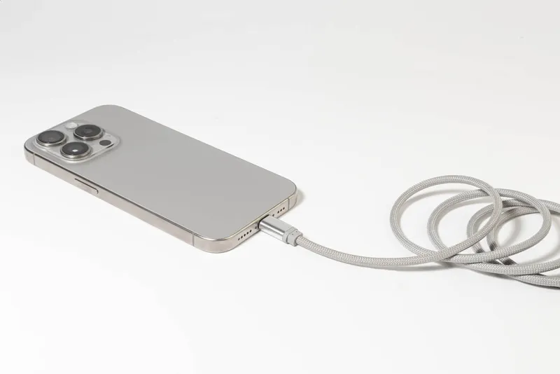 Mágneses 60 W-os USB-C kábel – Magsle, ezüst