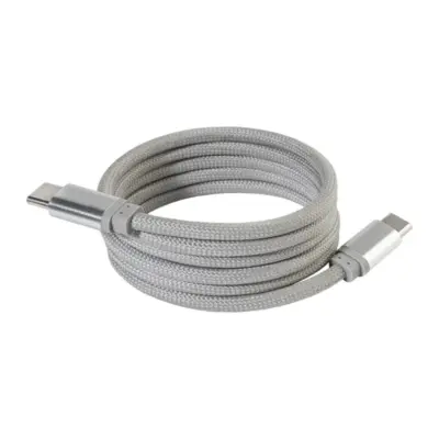 Mágneses 60 W-os USB-C kábel – Magsle, ezüst