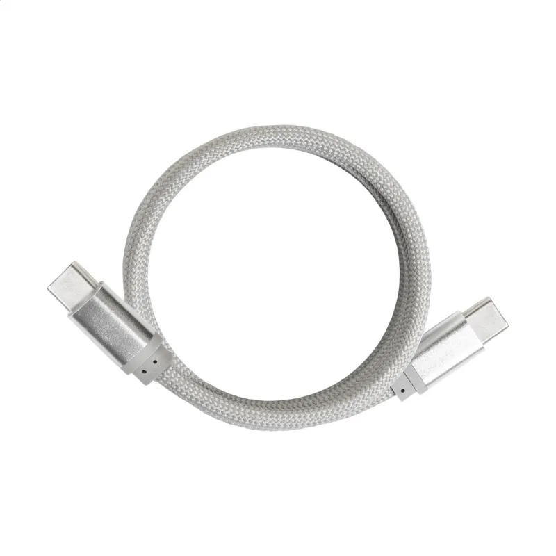 Mágneses 60 W-os USB-C kábel – Magsle, ezüst