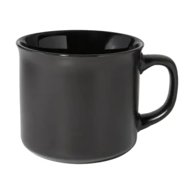 Matt vintage bögre, fekete